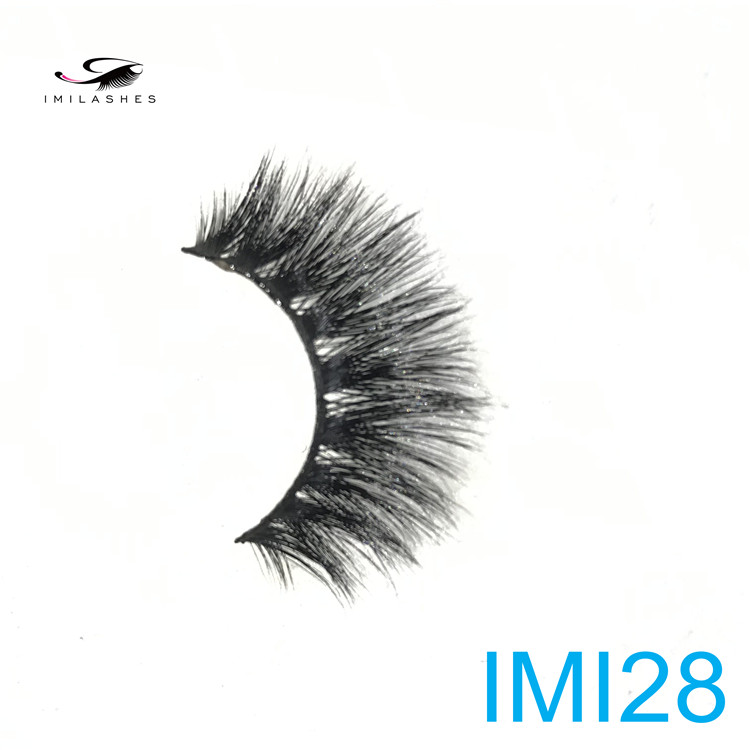 25mm length real mink fur eyelashes